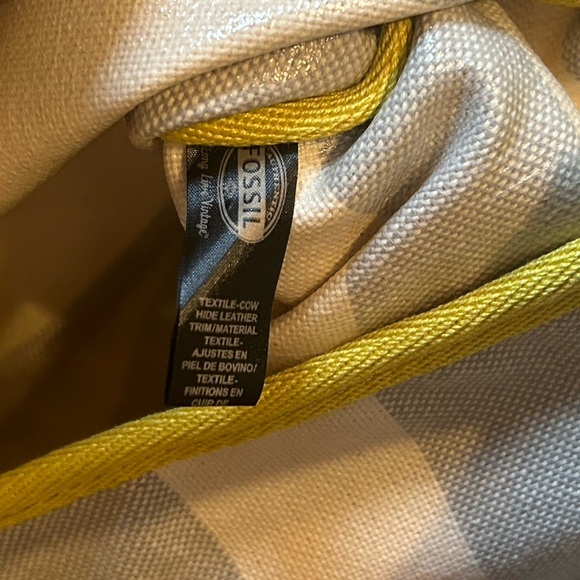 NWT Austin Shopper Gray Stripe Women’s Tote Shoulder Bag Cow Hide Leather Brass - Picture 12 of 12